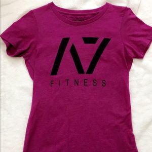 A7 Bar Grip T-shirt size small color: wine